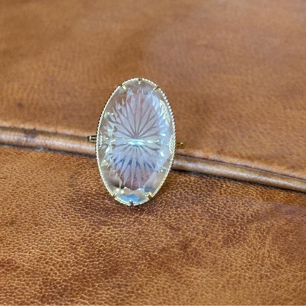 Gold Starburst Cocktail Ring